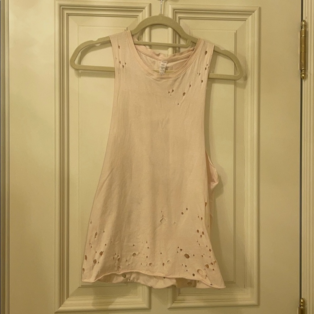Alo Harley Muscle Tank with Distressing